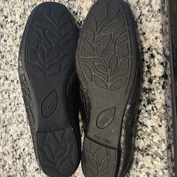 BORN CAPRICORN-ANNAMARIA COLLECTION. CROC EMBOSSED LEATHER MULES. SIZE 9M - Picture 6 of 8